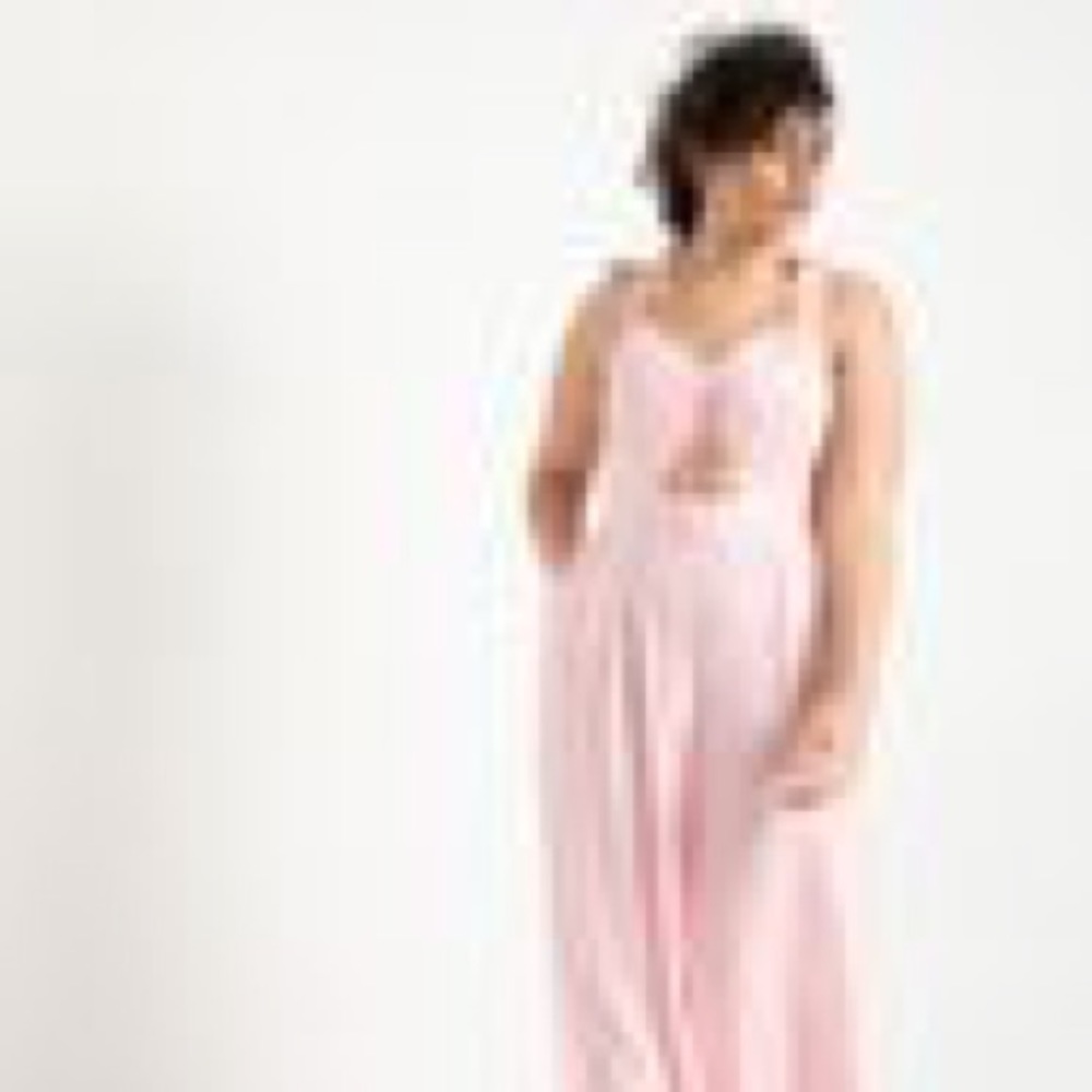 ELOQUII Printed pink and white checkered Cinched Bodice cutout Jumpsuit, SZ 16